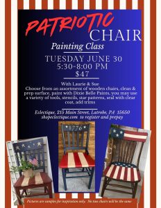 Patriotic Chair Painting Class