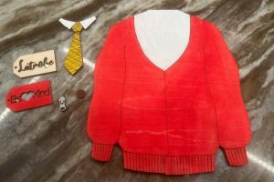 Red Sweater Wood Craft